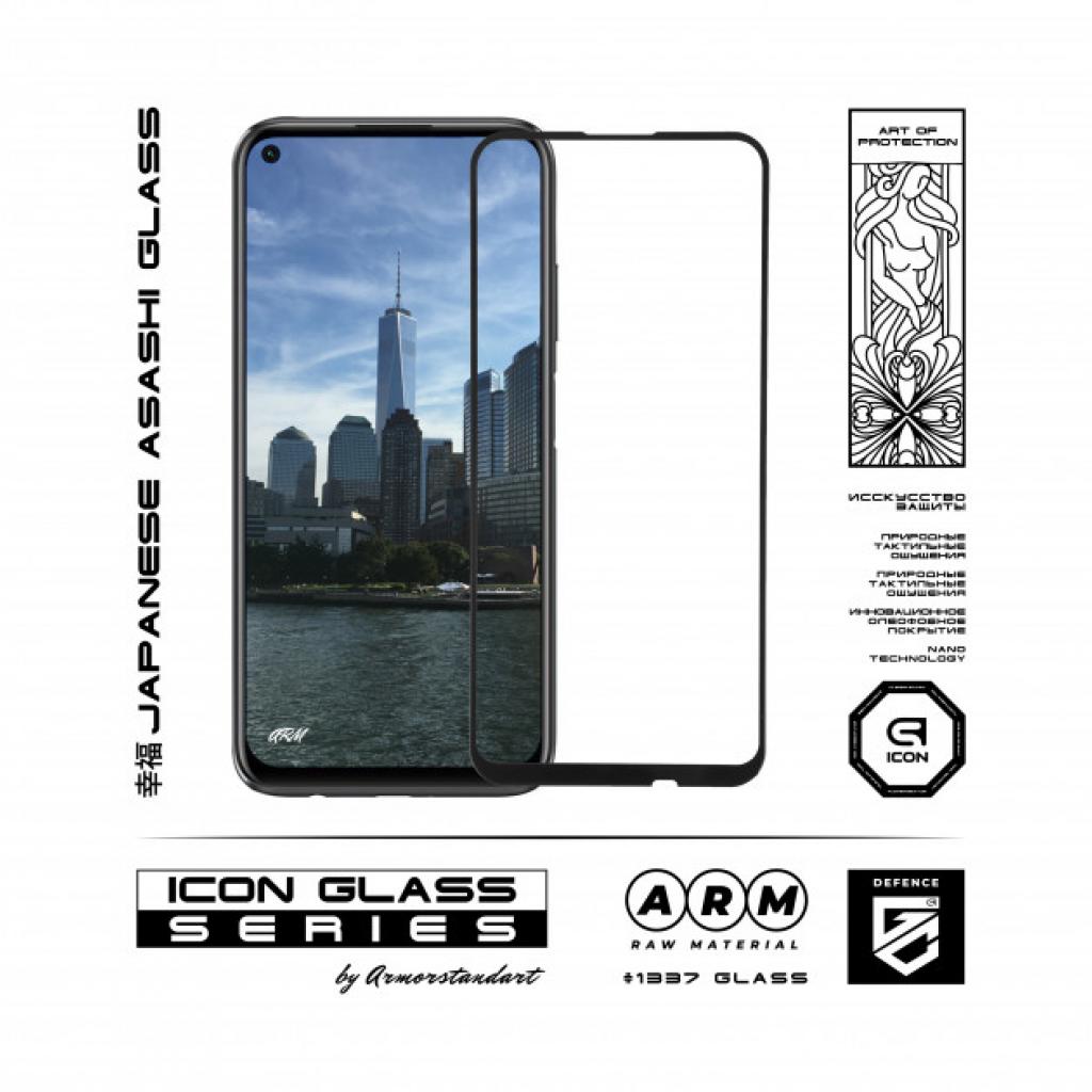 Стекло защитное Armorstandart Icon Huawei P40 Lite E Black (ARM56466-GIC-BK) - 1