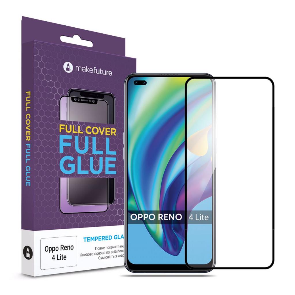 Стекло защитное MakeFuture Oppo Reno4 Lite Full Cover Full Glue (MGF-OPR4L)