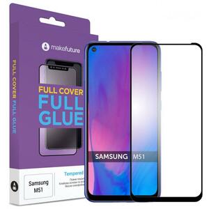 Стекло защитное MakeFuture Samsung M51 Full Cover Full Glue (MGF-SM51)