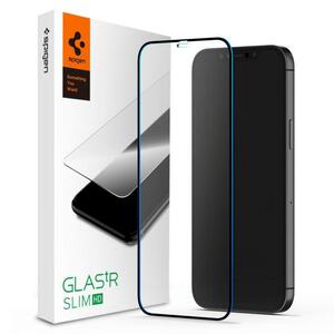 Стекло защитное Spigen iPhone 12 Pro Max FC Black HD (1Pack) (AGL01468)