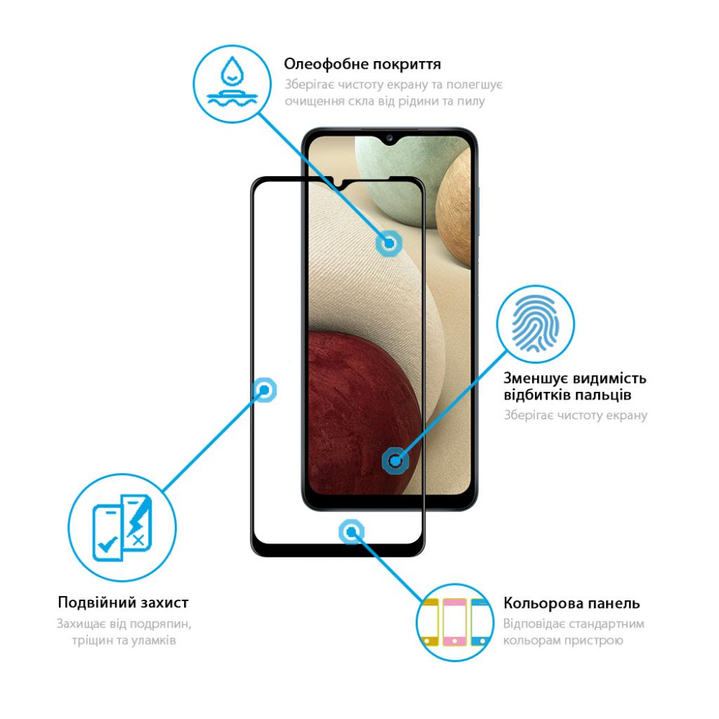 Стекло защитное Global Full Glue для Samsung A12 black (1283126509544) - 2