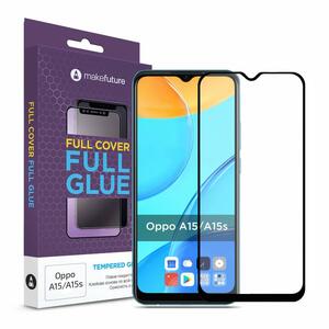 Стекло защитное MakeFuture Oppo A15/A15s Full Cover Full Glue (MGF-OPA15/A15S)