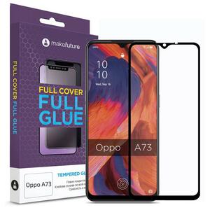 Стекло защитное MakeFuture Oppo A73 Full Cover Full Glue (MGF-OPA73)