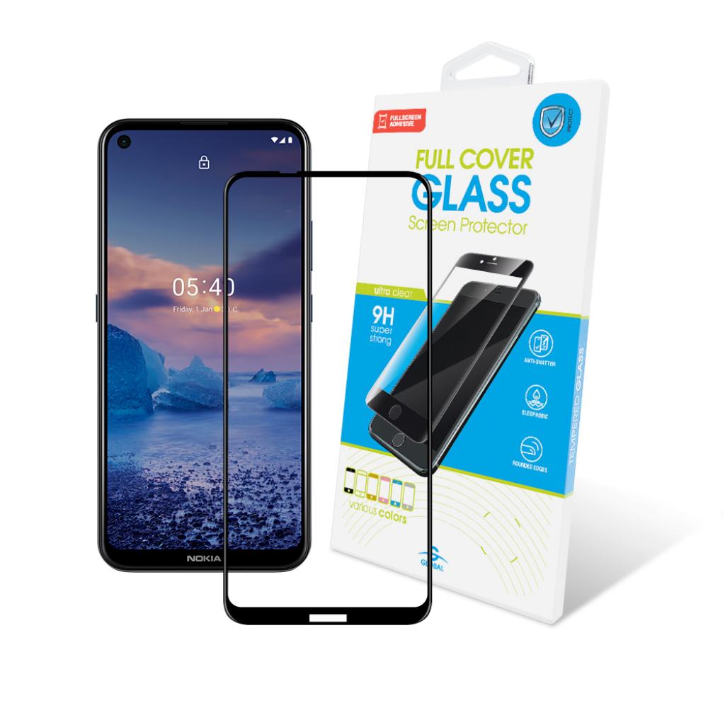 Стекло защитное Global Full Glue Nokia 5.4 black (1283126510717)