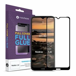 Стекло защитное MakeFuture Nokia 1.4 Full Cover Full Glue (MGF-N14)