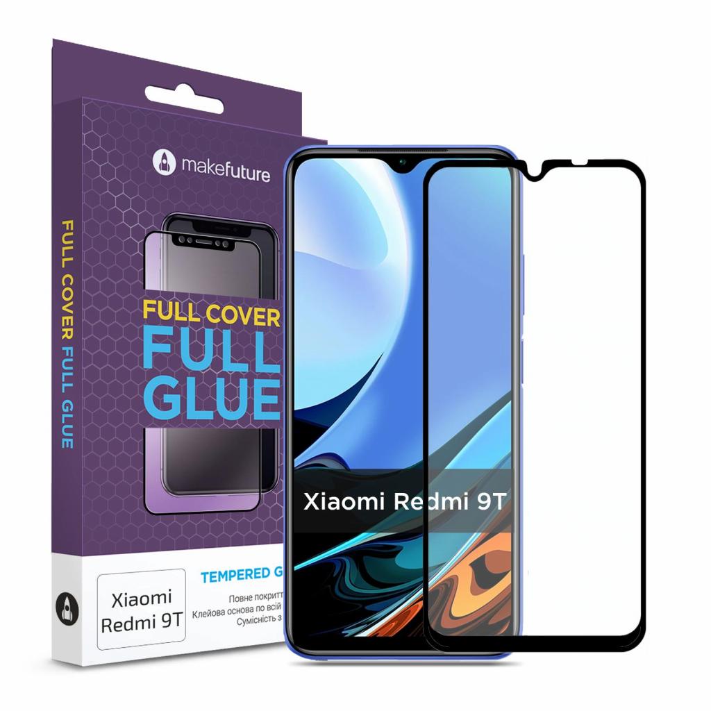 Стекло защитное MakeFuture Xiaomi Redmi 9T Full Cover Full Glue (MGF-XR9T)