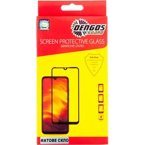 Стекло защитное Dengos Full Glue Matte Samsung Galaxy A52 (black) (TGFG-MATT-36)