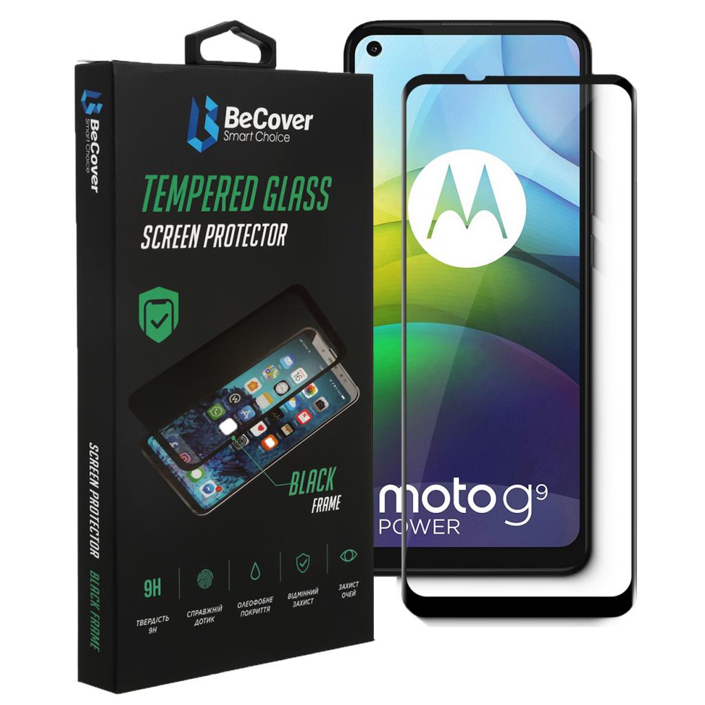 Стекло защитное BeCover Motorola Moto G9 Power Black (706085) - 2