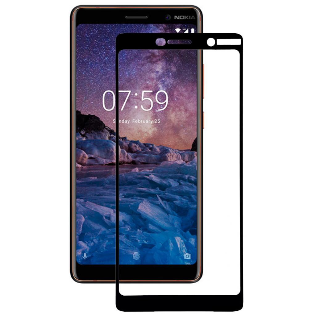 Стекло защитное BeCover Nokia 7 Plus Black (702429) - 2