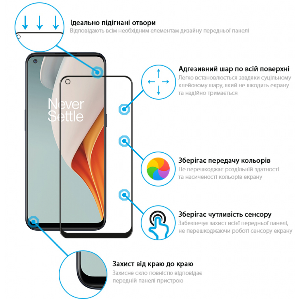 Стекло защитное Global Full Glue OnePlus Nord N100 (1283126513466) - 1 Стекло защитное Global Full Glue OnePlus Nord N100 (1283126513466) - 1