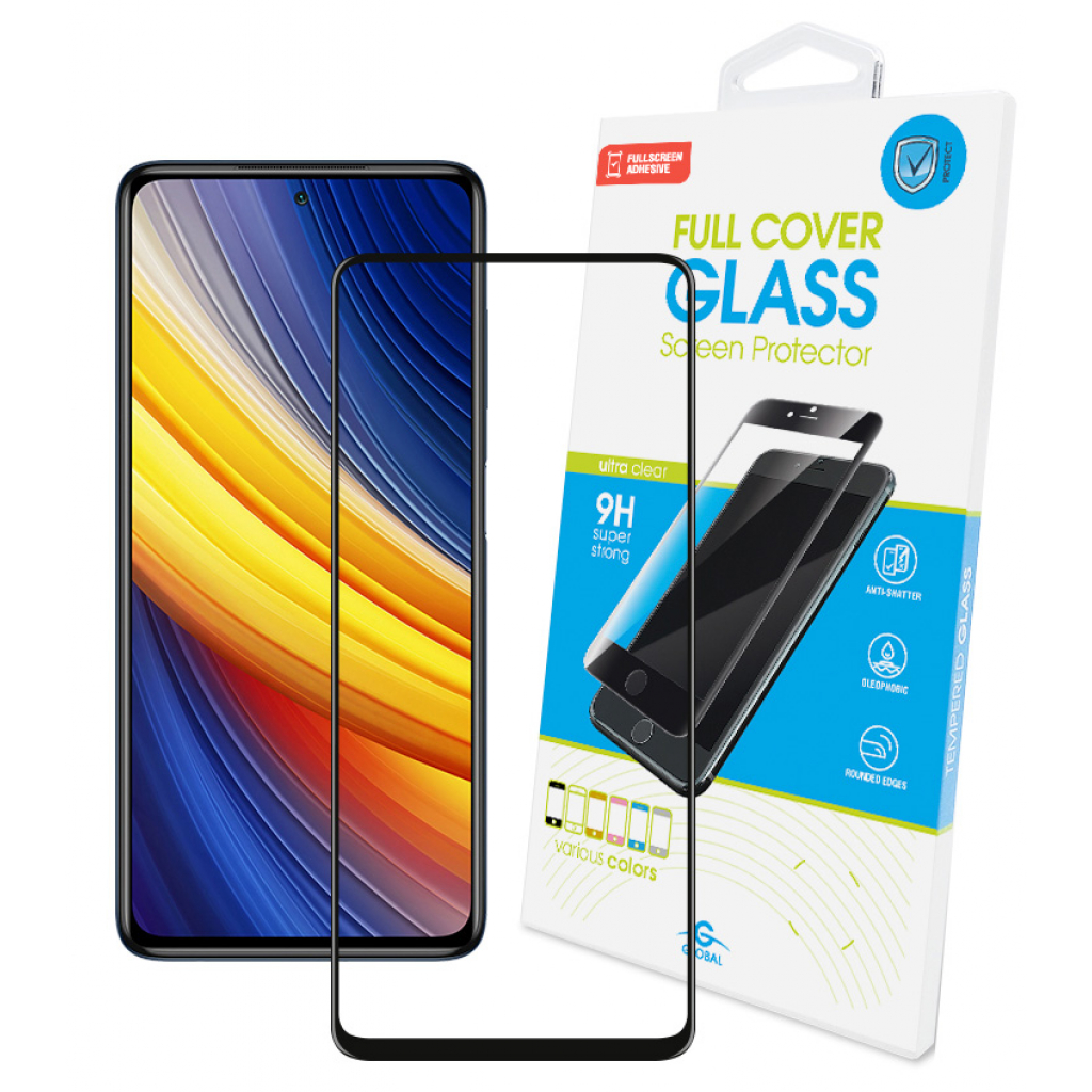 Стекло защитное Global Full Glue Xiaomi Poco X3 Pro (1283126511875)