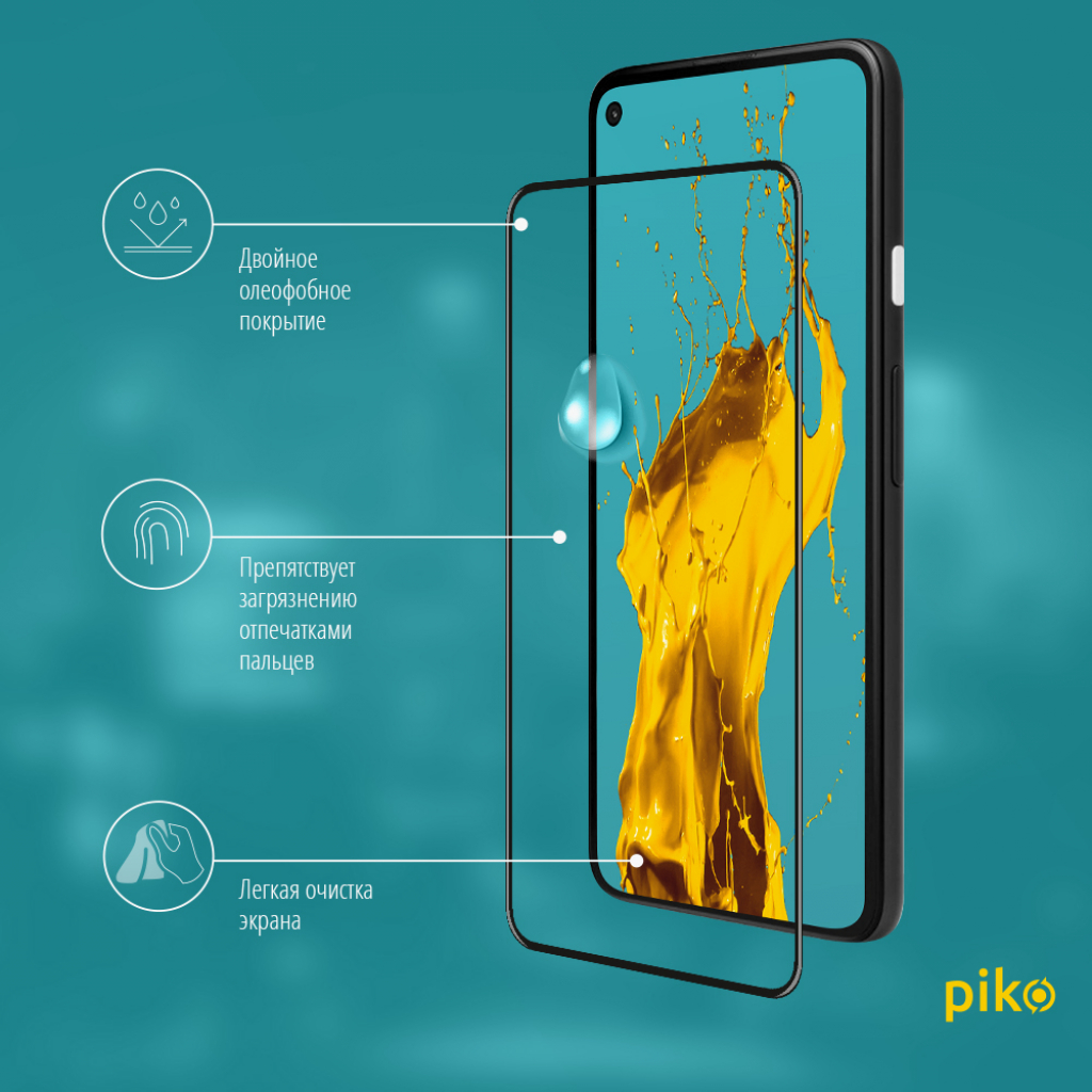 Стекло защитное Piko Full Glue Google Pixel 5 (1283126513428) - 3