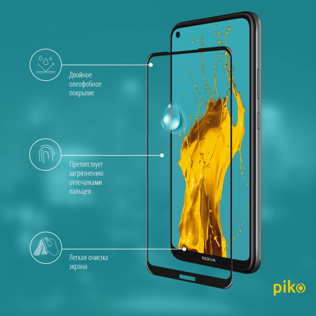 Стекло защитное Piko Full Glue Nokia 3.4 (1283126511530) - 3 Стекло защитное Piko Full Glue Nokia 3.4 (1283126511530) - 3