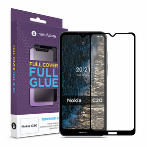 Стекло защитное MakeFuture Nokia C20 Full Cover Full Glue (MGF-NC20)