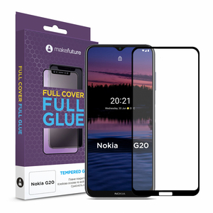 Стекло защитное MakeFuture Nokia G20 Full Cover Full Glue (MGF-NG20)
