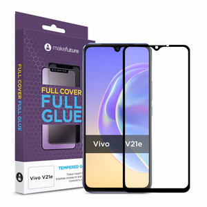 Стекло защитное MakeFuture Vivo V21e Full Cover Full Glue (MGF-VV21E)