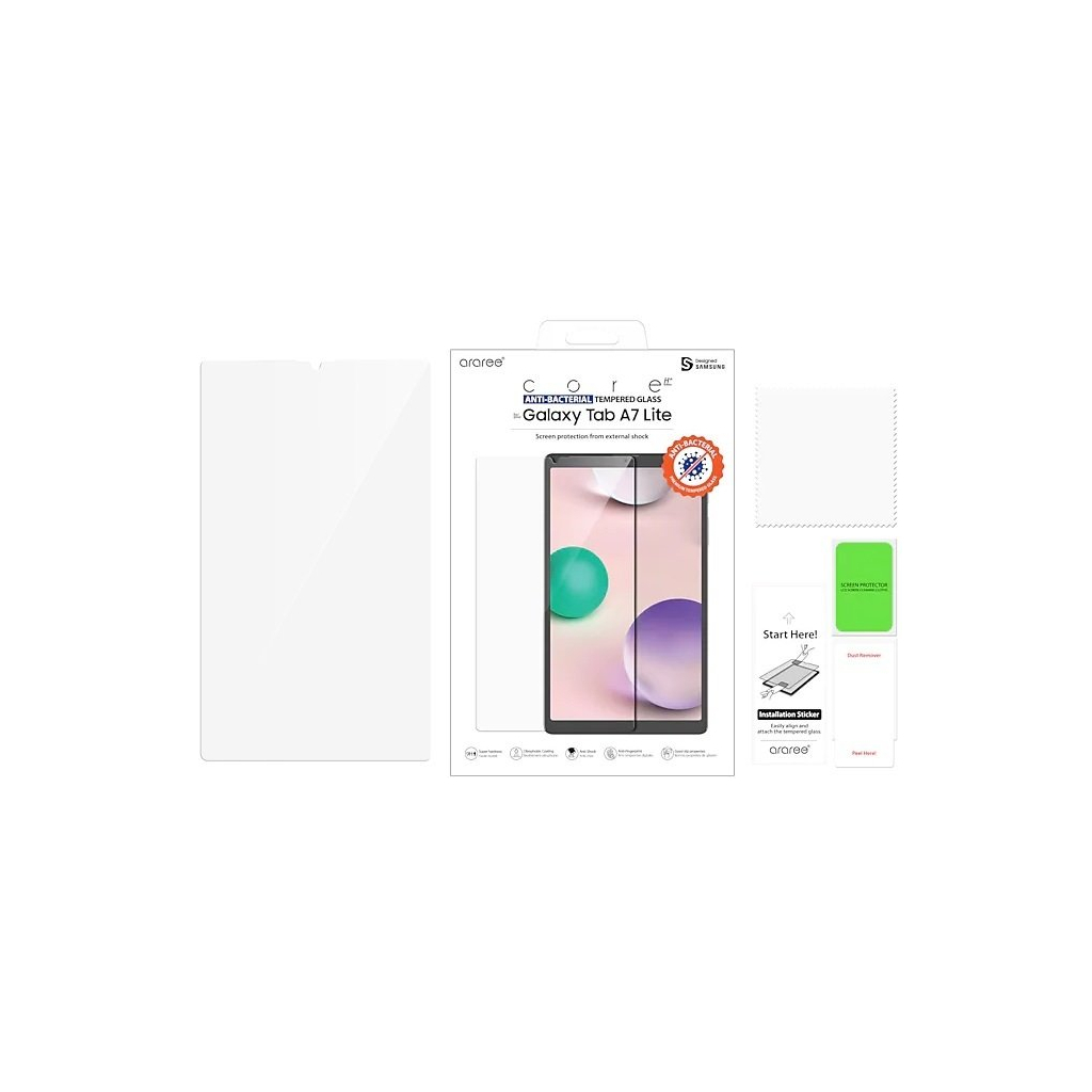 Стекло защитное Samsung KD Lab Tepmered Glass Galaxy Tab A7 Lite (T220/225) Transpar (GP-TTT220KDATW) - 2 Стекло защитное Samsung KD Lab Tepmered Glass Galaxy Tab A7 Lite (T220/225) Transpar (GP-TTT220KDATW) - 2