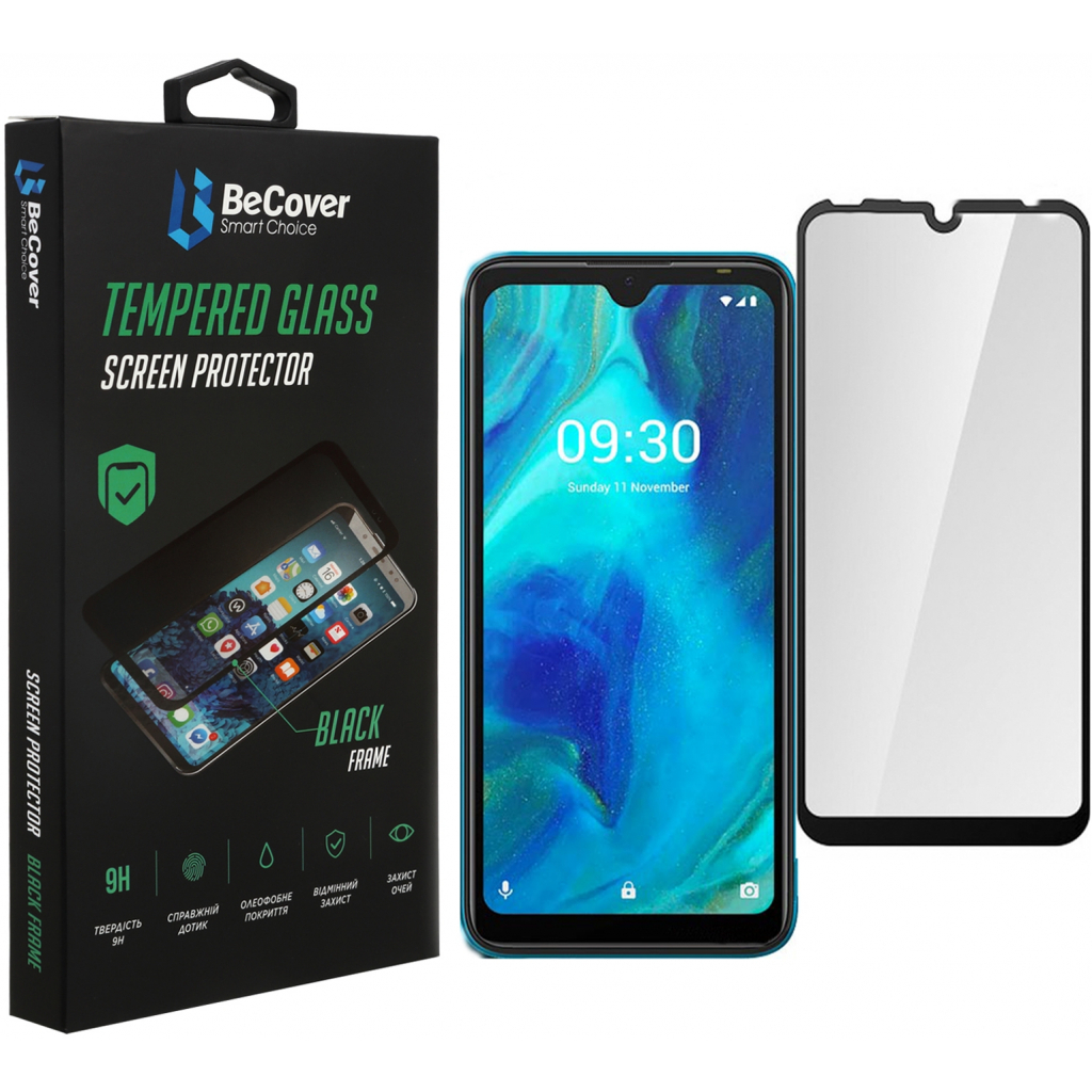 Стекло защитное BeCover Tecno Pop 5 Black (706669) Стекло защитное BeCover Tecno Pop 5 Black (706669)