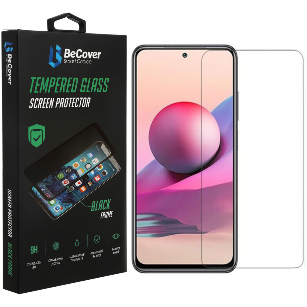 Стекло защитное BeCover Xiaomi Redmi Note 10 5G Crystal Clear Glass (706685)