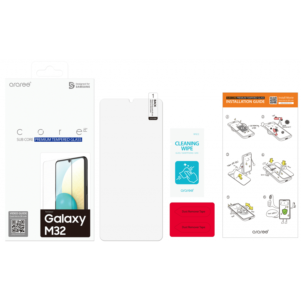 Стекло защитное Samsung KD Lab Subcore Tempered Glass M32 (M325) Transparency (GP-TTM325KDATW) - 2