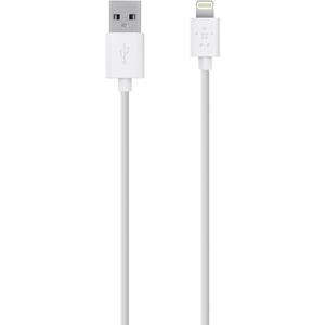 Дата кабель USB 2.0 Lightning charge/sync cable 1.2м, White Belkin (F8J023bt04-WHT)