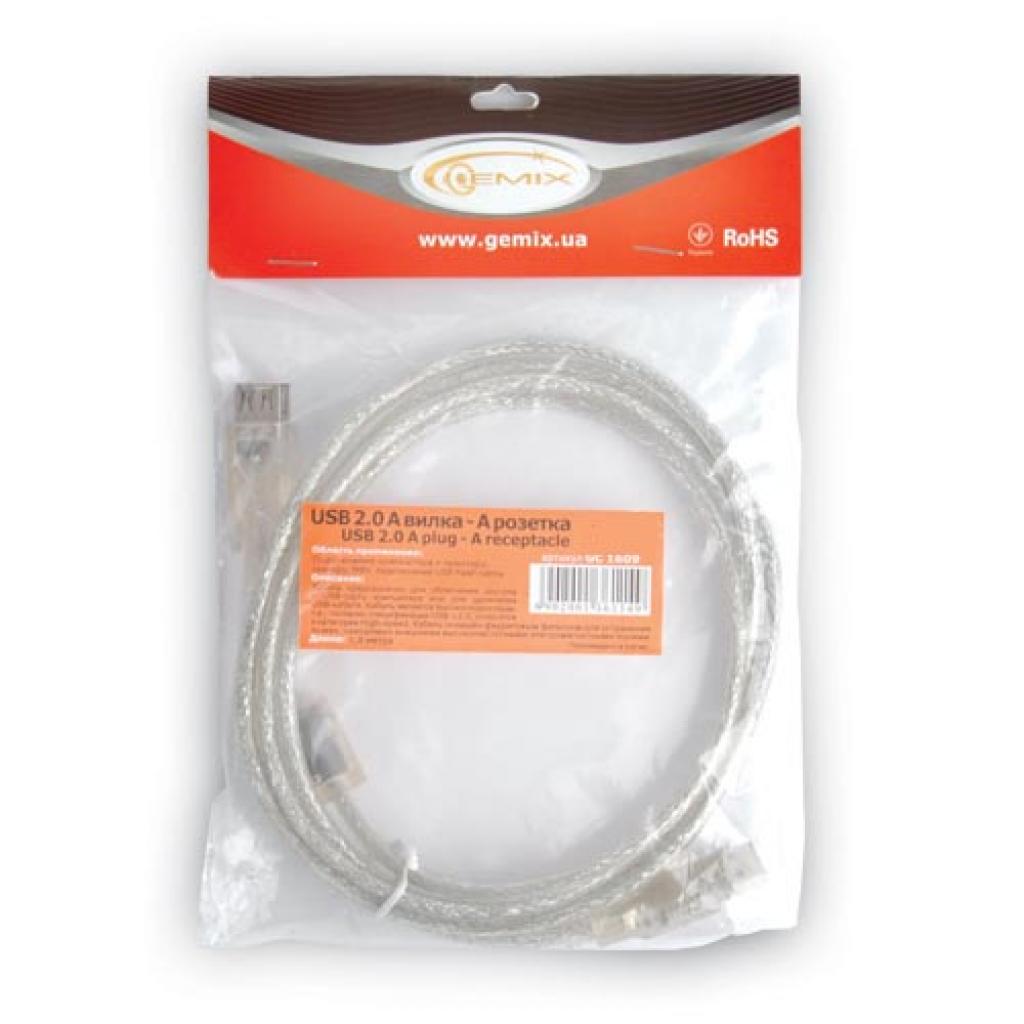 Дата кабель подовжувач USB2.0 AM/AF Gemix (Art.GC 1609-3) - 1