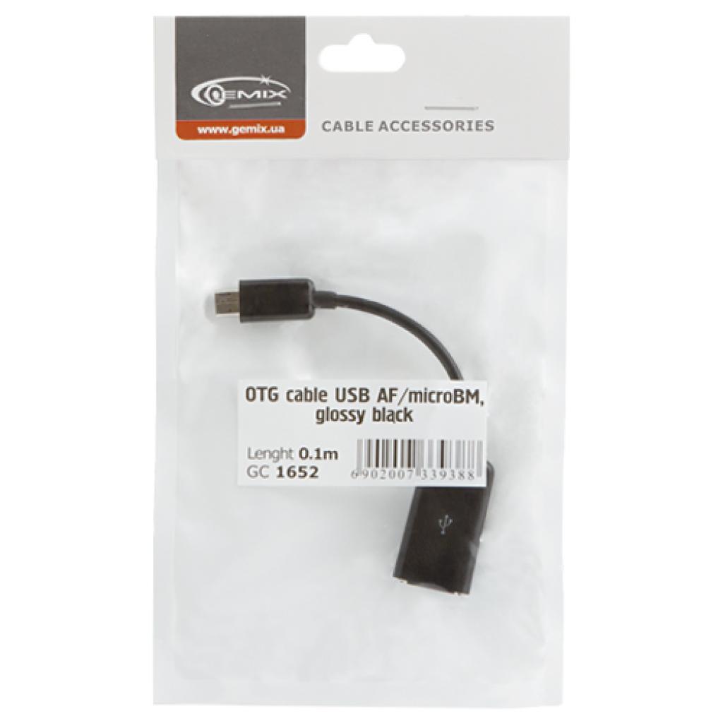 Дата кабель USB 2.0 Micro 5P to AF OTG 0.1m Gemix (Art.GC 1652) - 1 Дата кабель USB 2.0 Micro 5P to AF OTG 0.1m Gemix (Art.GC 1652) - 1