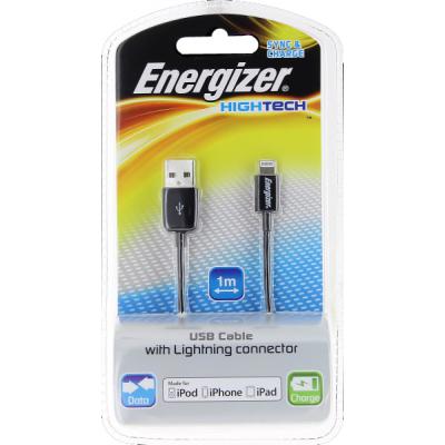 Дата кабель Energizer Lightning to USB (iPhone, 1M, Black) (LCAEHUSYIPBK2) Дата кабель Energizer Lightning to USB (iPhone, 1M, Black) (LCAEHUSYIPBK2)