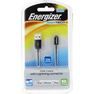 Дата кабель Energizer Lightning to USB (iPhone, 1M, Black) (LCAEHUSYIPBK2)