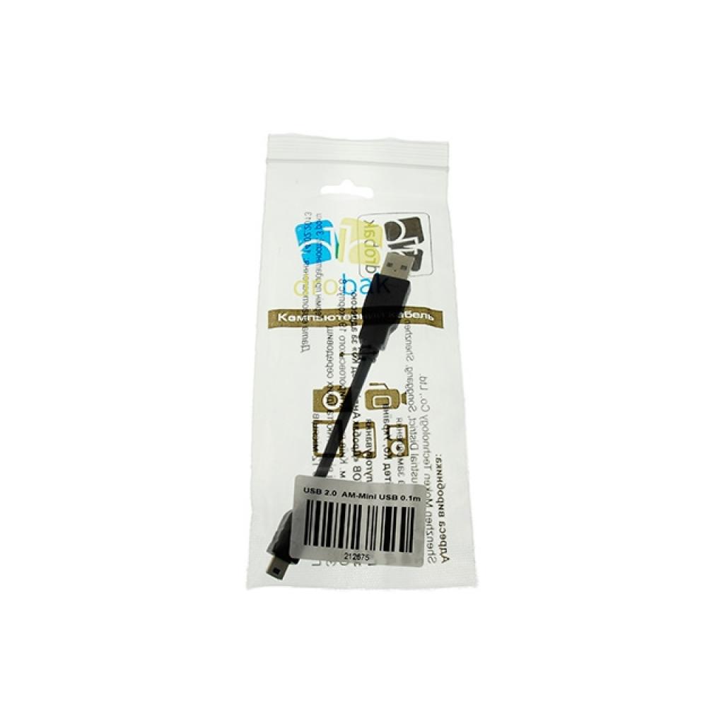 Дата кабель USB 2.0 AM–Mini USB Тип B 0,1м Drobak (212675) - 2