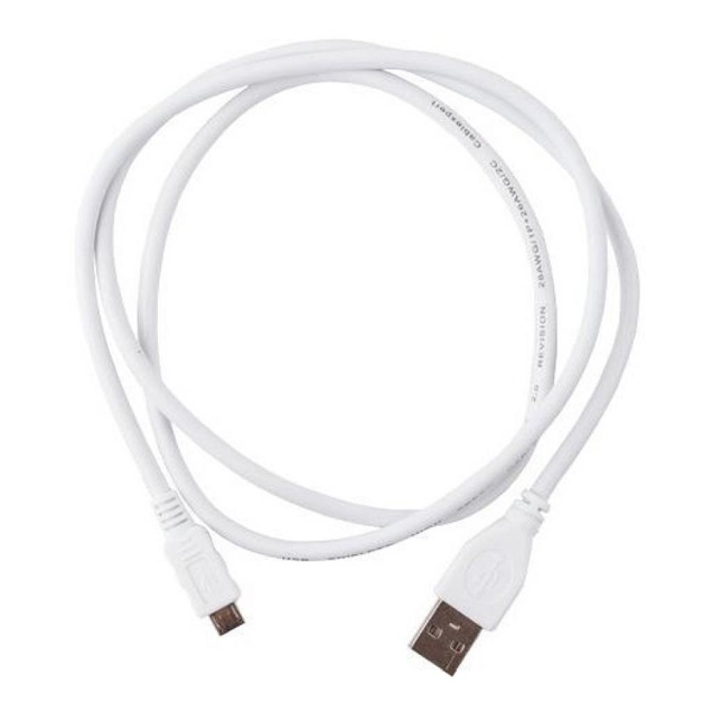 Дата кабель USB 2.0 Micro 5P to AM 0.5m Cablexpert (CCP-mUSB2-AMBM-W-0.5M) - 1