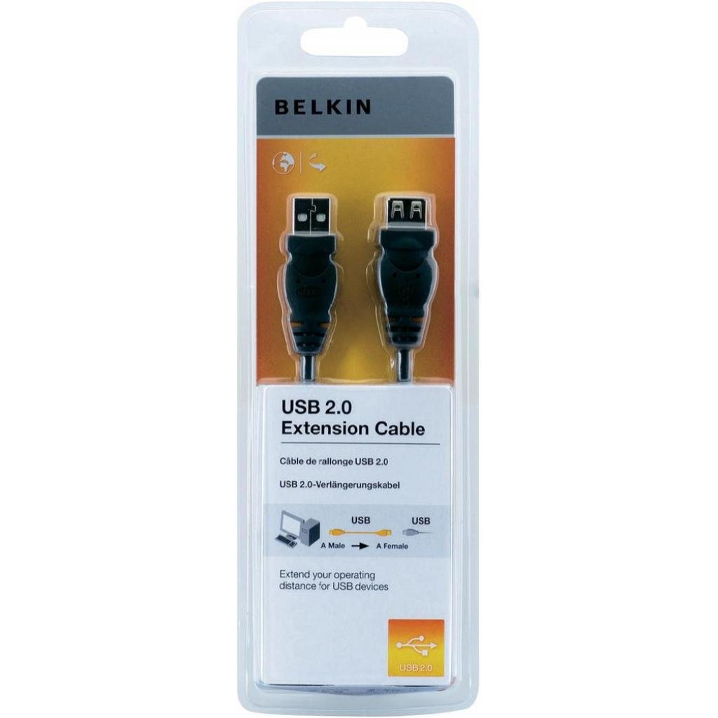 Дата кабель USB2.0 AM/AF 3.0m Belkin (F3U153CP3M)