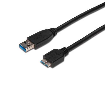 Дата кабель USB 3.0 AM to Micro 5P 1.0m Digitus (84133)