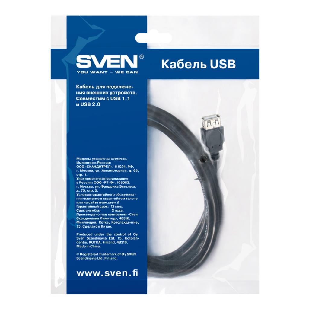 Дата кабель USB 2.0 AM/AF 5.0m Sven (00463) - 3