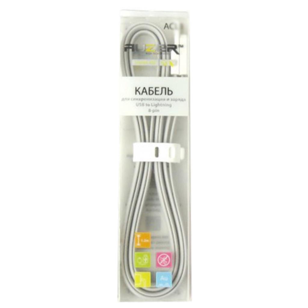 Дата кабель USB 2.0 – Micro USB 1.0м Grey Auzer (AC-M1GR) - 1