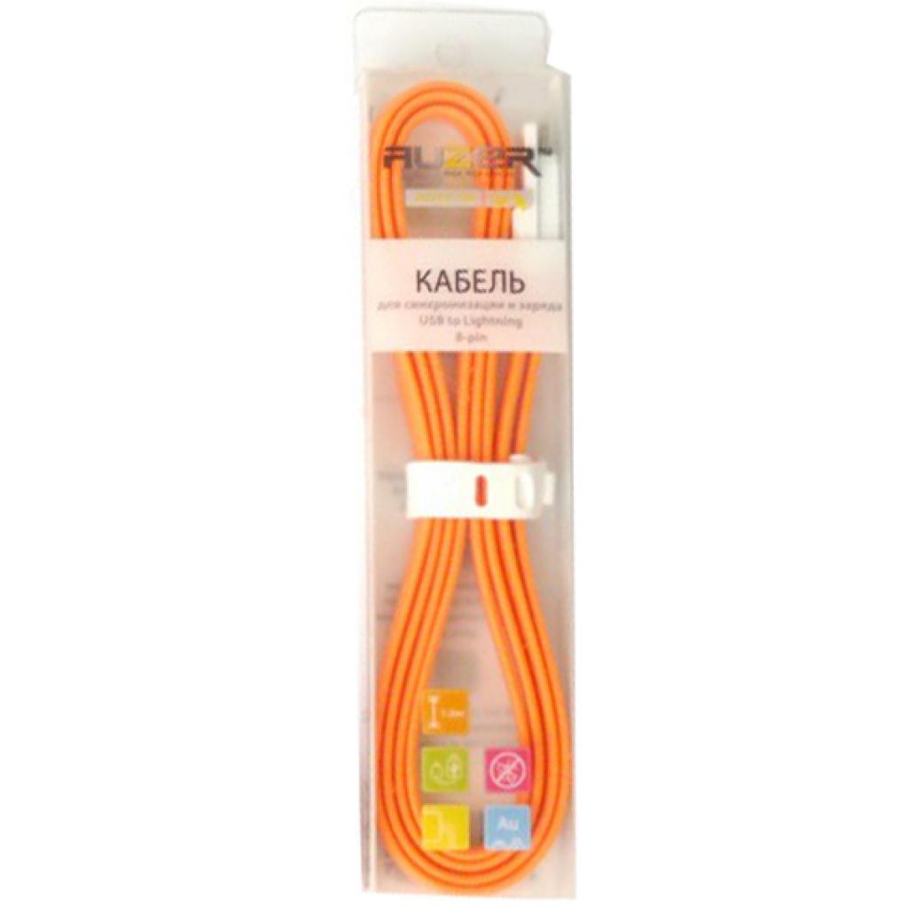 Дата кабель USB 2.0 – Micro USB 1.0м Orange Auzer (AC-M1OR) - 1