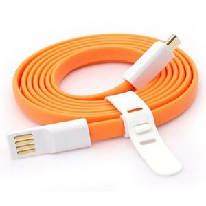 Дата кабель USB 2.0 – Micro USB 1.0м Orange Auzer (AC-M1OR)