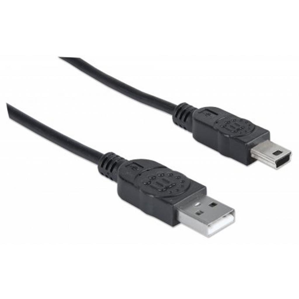 Дата кабель USB 2.0 AM to Mini 5P 0.1m Manhattan (328739) - 1 Дата кабель USB 2.0 AM to Mini 5P 0.1m Manhattan (328739) - 1