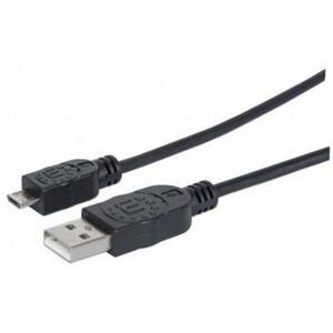 Дата кабель USB 2.0 AM to Micro 5P 0.1m Manhattan (352611)