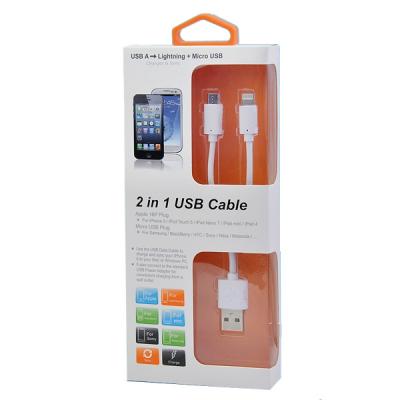 Дата кабель Henca iPhone 6/5S/5C Charge&Sync/microUSB Charge only (LC42-MI) - 2