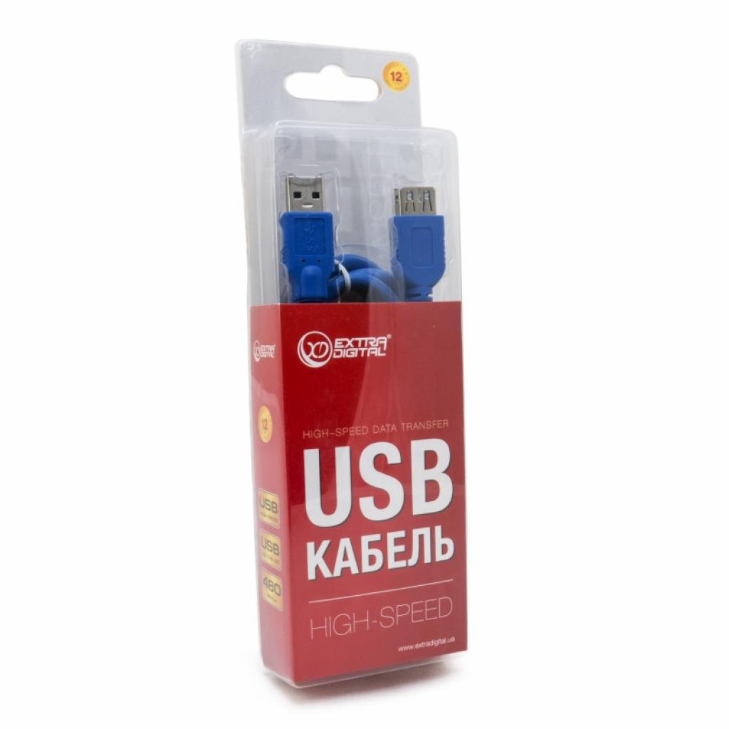 Дата кабель USB 3.0 AM-AF 1.5m 28 AWG, Super Speed Extradigital (KBU1632) - 4 Дата кабель USB 3.0 AM-AF 1.5m 28 AWG, Super Speed Extradigital (KBU1632) - 4