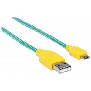 Дата кабель USB 2.0 AM to Micro 5P 1.8m Manhattan (352703)
