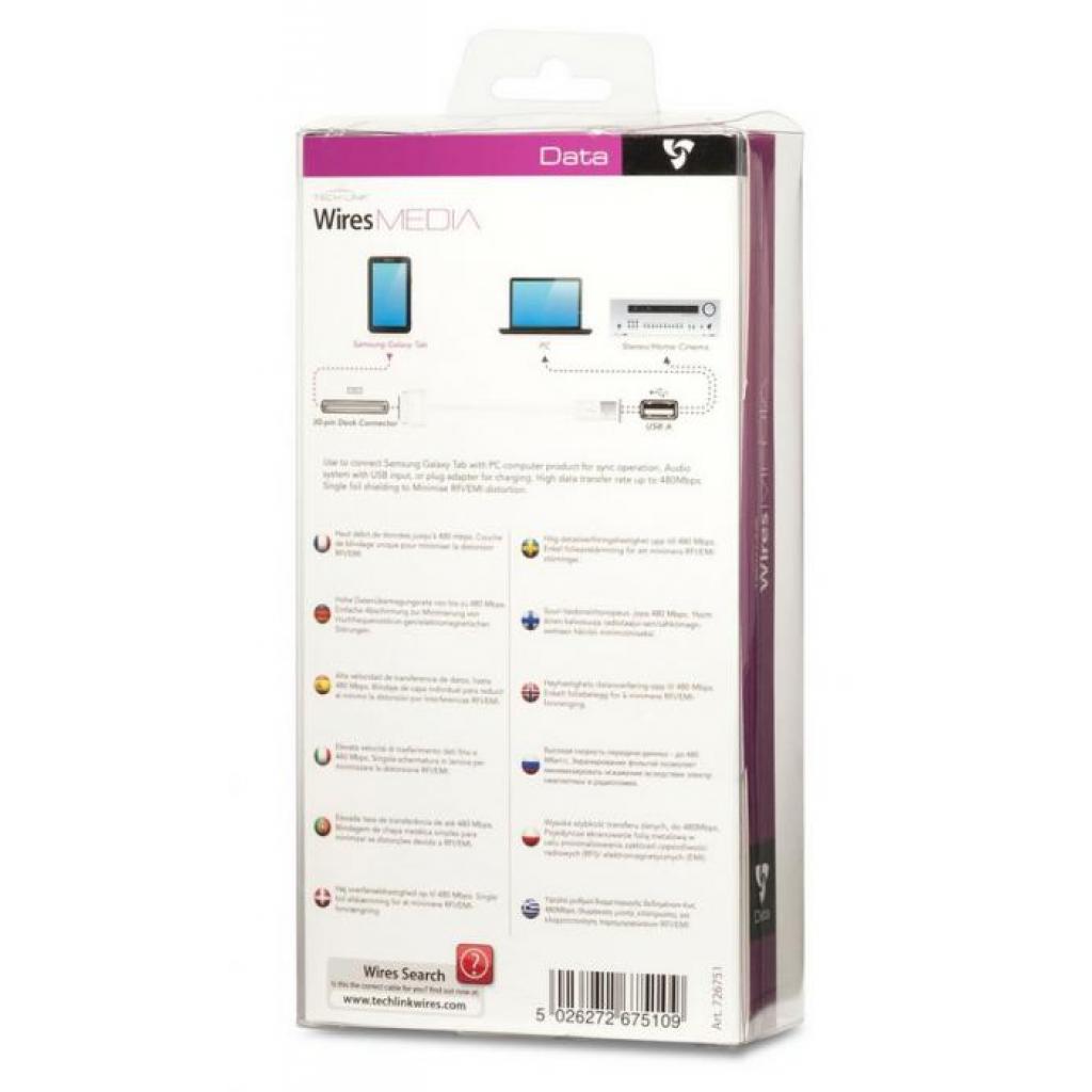 Дата кабель USB 2.0 to Galaxy Connector 1.0m Techlink (726751) - 1
