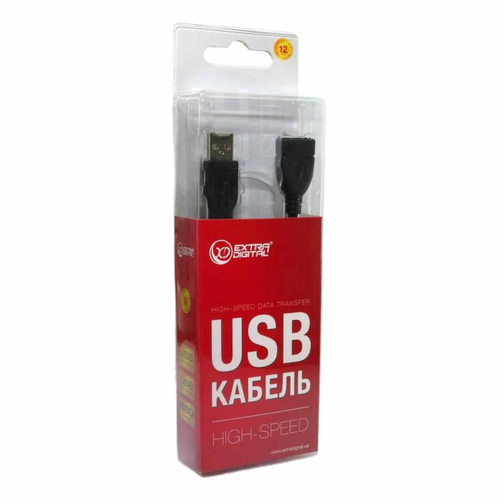 Дата кабель USB 2.0 AM/AF 3.0m Extradigital (DV00DV4059) - 3