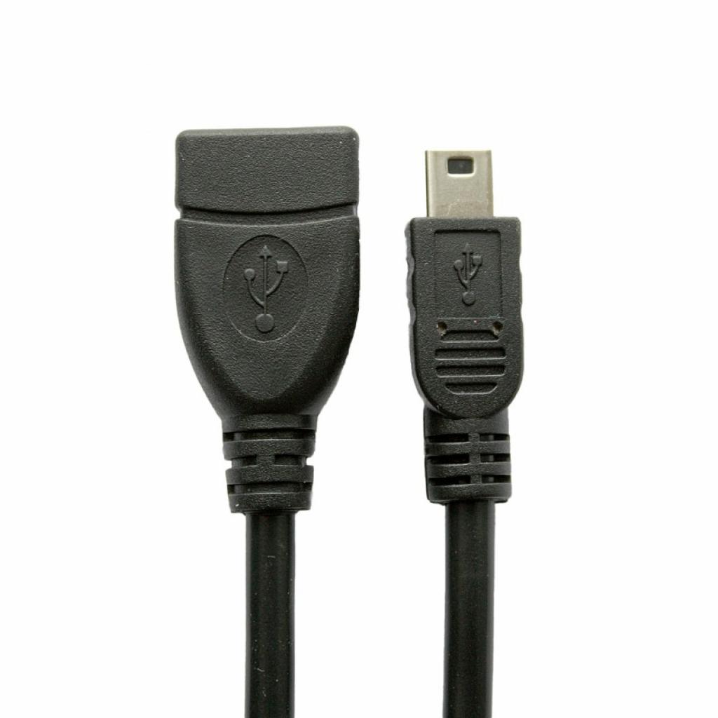 Дата кабель OTG USB 2.0 AF to Mini 5P 0.1m Extradigital (DV00DV4067) - 1