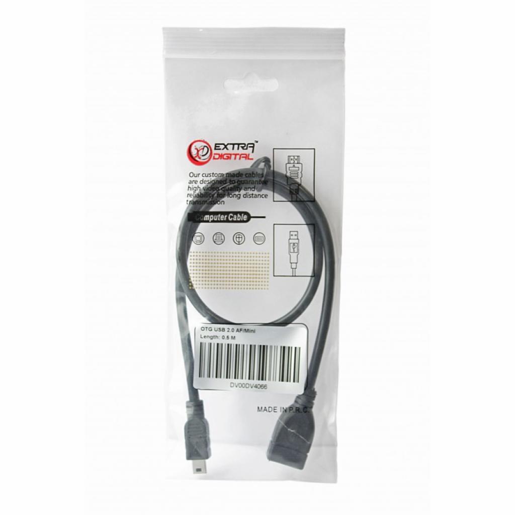 Дата кабель USB 2.0 Mini 5P to AF 0.5m Extradigital (DV00DV4068) - 2