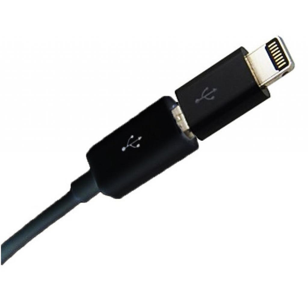 Дата кабель USB 2.0 AM to Lightning + Micro 5P Mobiking (31968)