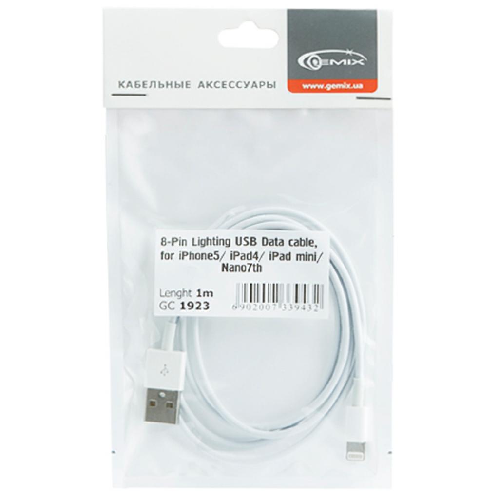 Дата кабель USB 2.0 AM to Lightning 1.8m Gemix (GC 1924) - 1