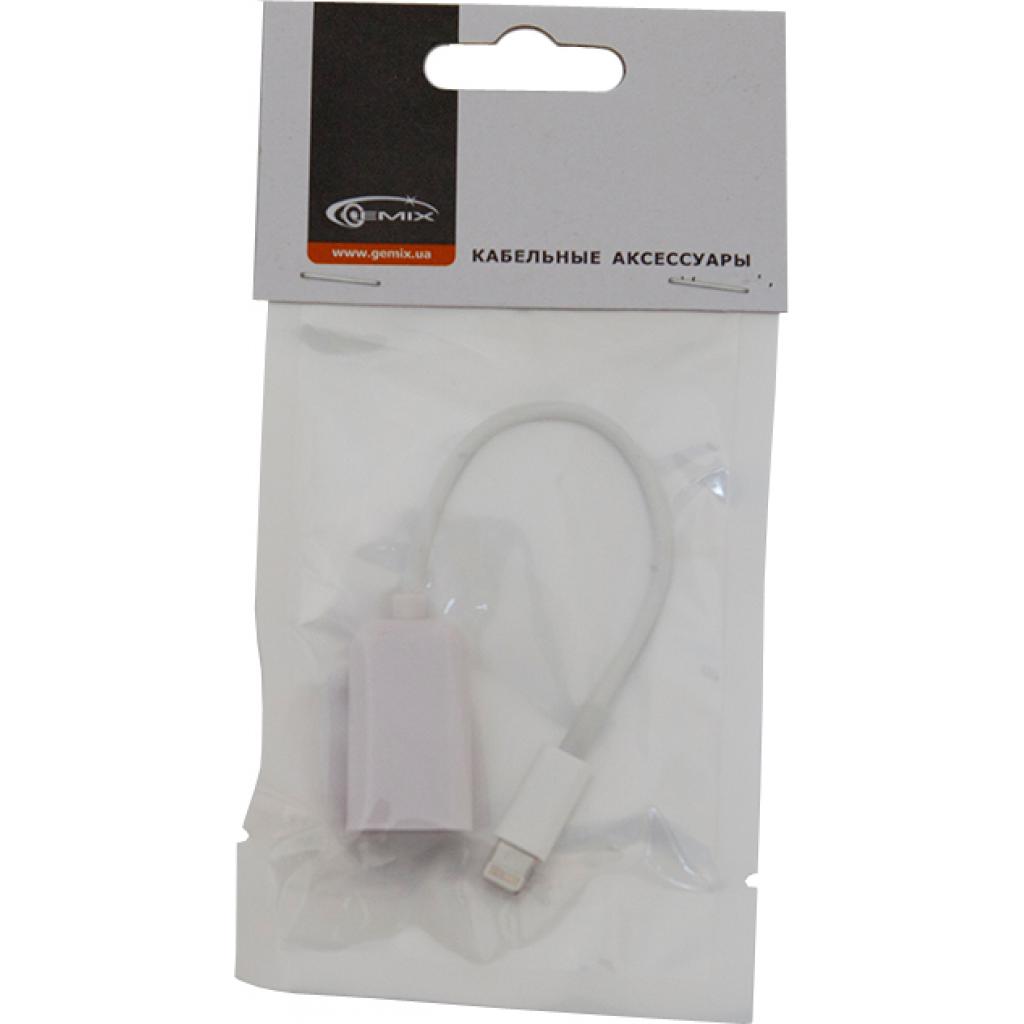 Дата кабель OTG USB 2.0 AF to Lightning 0.1m Gemix (GC 1925) - 1 Дата кабель OTG USB 2.0 AF to Lightning 0.1m Gemix (GC 1925) - 1