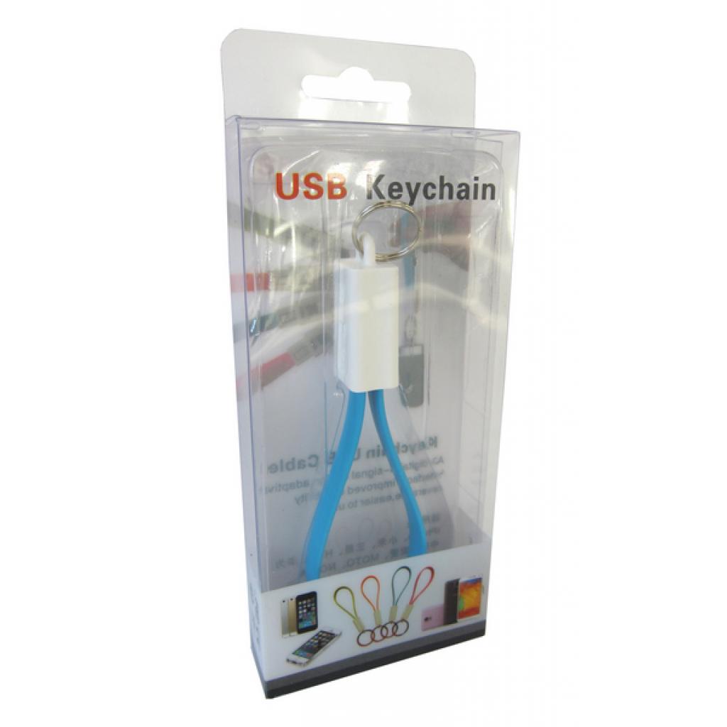 Дата кабель Lapara Кабель-брелок USB 2.0 -> iPhone 5/5S/6/6+ (LA-KCH-iPhone blue) - 1